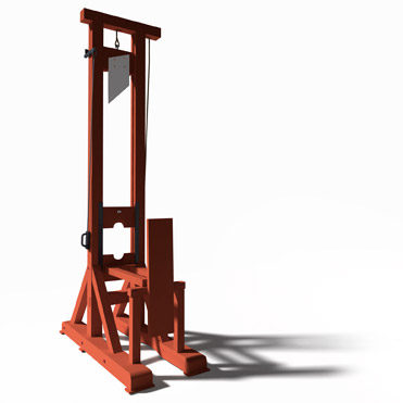 1792 guillotine from behind