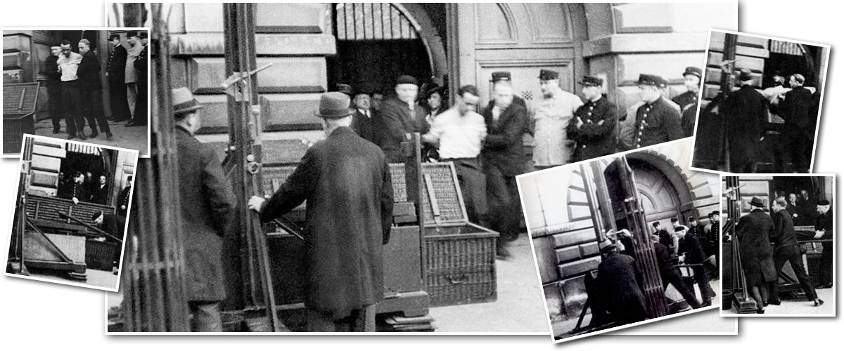 Photo collage from the Weidmann execution